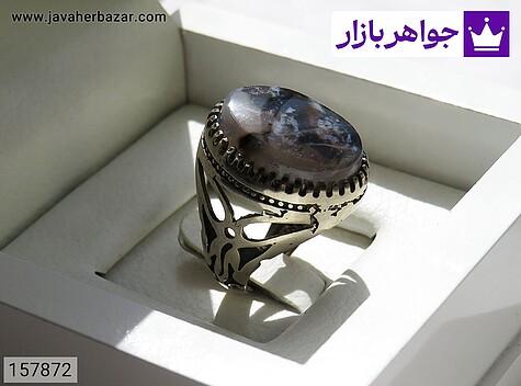انگشتر نقره روس عقیق شجر زیبا سایز 56 استاندارد مردانه [غیرنقره] - 157872